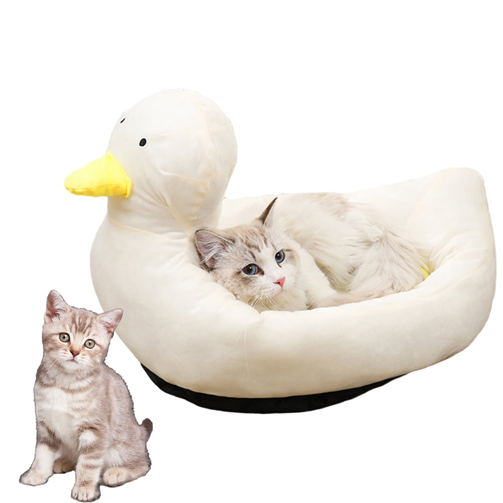 AJZIOJIRO Cat Bed Puppy Bed Cute Cartoon Cat Nest Bed for Indoor Cats