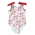 thumbnail image 1 of AJZIOJIRO Girl One Piece Swimsuit Ruffle Strap Cartoon Princess Swimwear Summer Beach Bathing Suit, 1 of 5