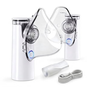 AJZIOJIRO Handheld Mesh Humidifier Portable Inhaler USB 2AA Battery Powered Cool Mist Device for Adults Kids