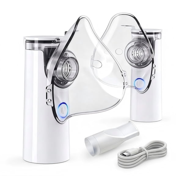 AJZIOJIRO Handheld Mesh Humidifier Portable Inhaler USB 2AA Battery Powered Cool Mist Device for Adults Kids
