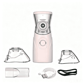 AJZIOJIRO Handheld Mesh Inhaler Ultra Quiet Portable Humidifier Cool Mist Vaporizer Travel Self Cleaning USB Battery Powered
