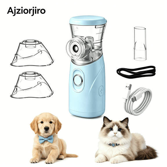 AJZIOJIRO Handheld Pet Humidifier, Rechargeable Low Noise Steam Humidifier For Cats And Dogs Home Outdoor Use