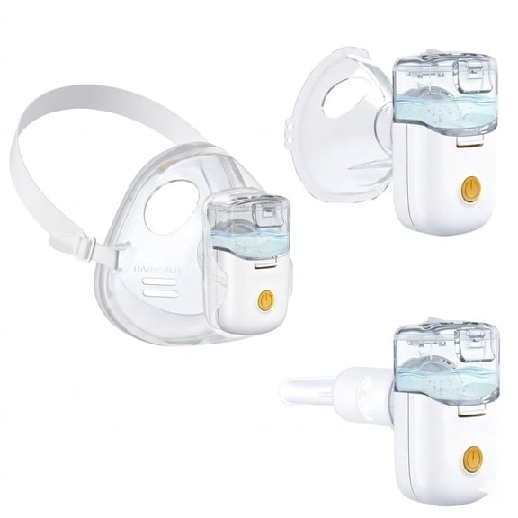 AJZIOJIRO Handheld Rechargeable Ultrasonic Mesh Humidifier Portable Steam Inhaler for Adults Kids