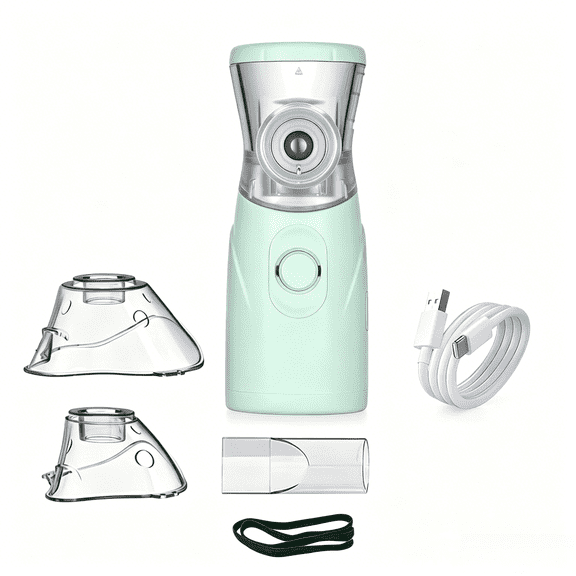 AJZIOJIRO Handheld Steam Inhaler Portable Rechargeable Humidifier Machine Ultra Quiet Self Clean Design for Home Outdoors