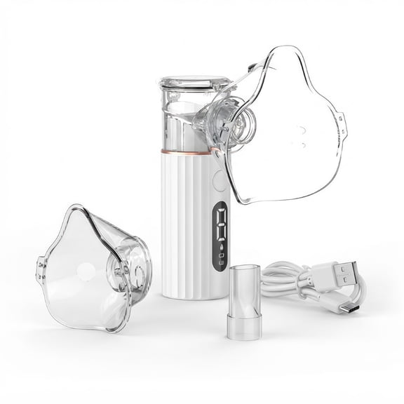 AJZIOJIRO Home Portable Humidifier Rechargeable Handheld Mesh Cold Mist Steam Inhaler for Office Travel Use