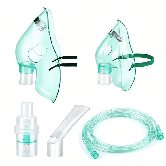 AJZIOJIRO Kids And Adults Portable Oxygen Mask Breathing Auxiliary Mask And Tubing 2PCS