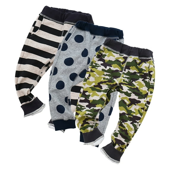 AJZIOJIRO Kids Baby Boys Girls Autumn Winter Jogger Pants Thin Fleece Trousers Toddler Active Pants Little Boys Lastic Waist Sport Sweatpants for 2-7Y