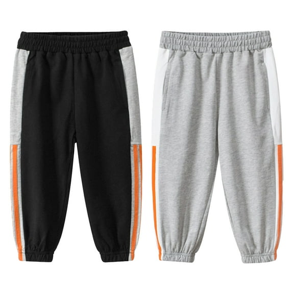 AJZIOJIRO Kids Baby Spring Autumn Sweatpants for Boys Girls，Unisex Kids Cotton Pants Solid color Trousers Bottoms Toddler Elastic Waist Jogger Pants for 1-9Y