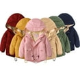 thumbnail image 1 of AJZIOJIRO Kids Boys Girls Winter Fleece Coats Jacket Toddler Boys Girls Warm Hooded Jacket Outwear Baby Boys Girls Zipper Padded Coats for 3-10 Years, 1 of 9