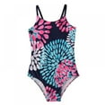 thumbnail image 1 of AJZIOJIRO Kids Girls' Floral Ruffle Bare shoulder 1-Piece Swimsuit Bathing Suits, 1 of 3