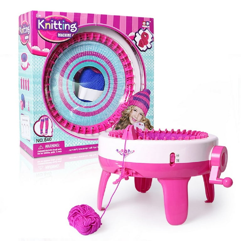 Buy Knitting Loom Machine for Hats, Embellish Knit Automatic Spool Loom, Quick  Knit Loom for Kids Beginners Pink Online at desertcartKUWAIT