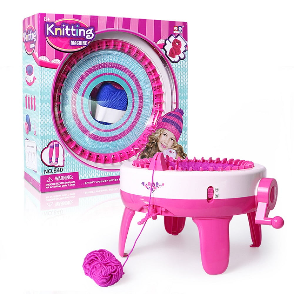 AJZIOJIRO Kids Girls Toys 40 Needles Knitting Machine Toys Kids 48 Needles Hand-knitted Toys Educational Toys for 6-12 Year Old Girls Gift