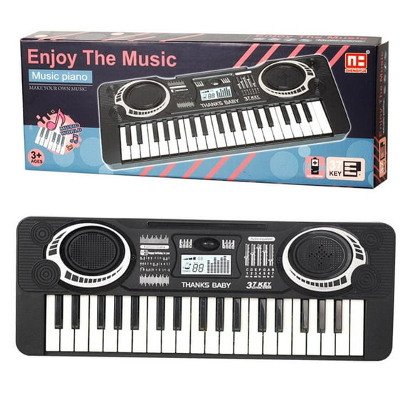 AJZIOJIRO Kids Piano Keyboard, Educational Instrument, 37-Key Music Toy, Suitable For 3-7 Y Old Girls And Boys