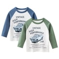 thumbnail image 1 of AJZIOJIRO Kids Toddler Boys Girls Long Sleeve T-Shirts Underlay Spring Fall Cartoon Pullover Shirt Tops Baby Cotton Undershirts for 1-9Y, 1 of 6