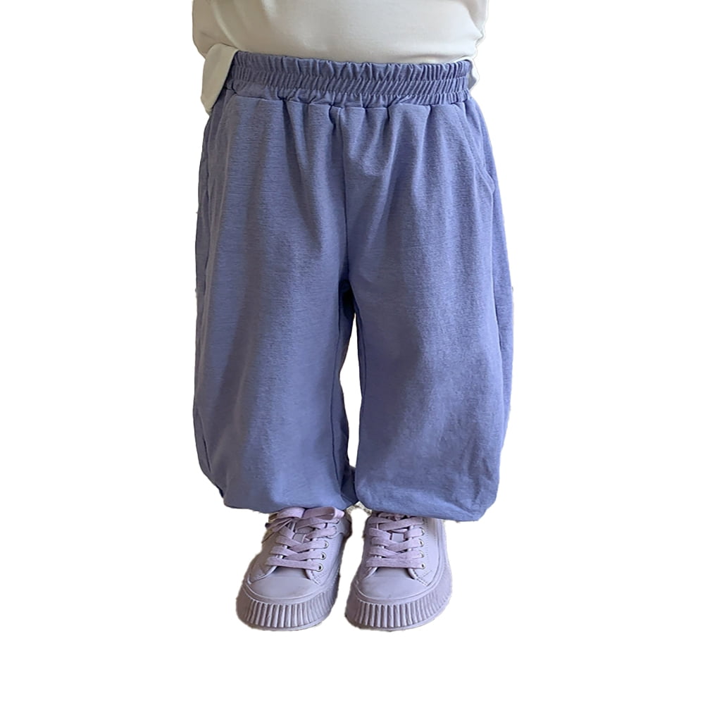 Baby Soft Cotton Jogger Pants – Pastel Yellow