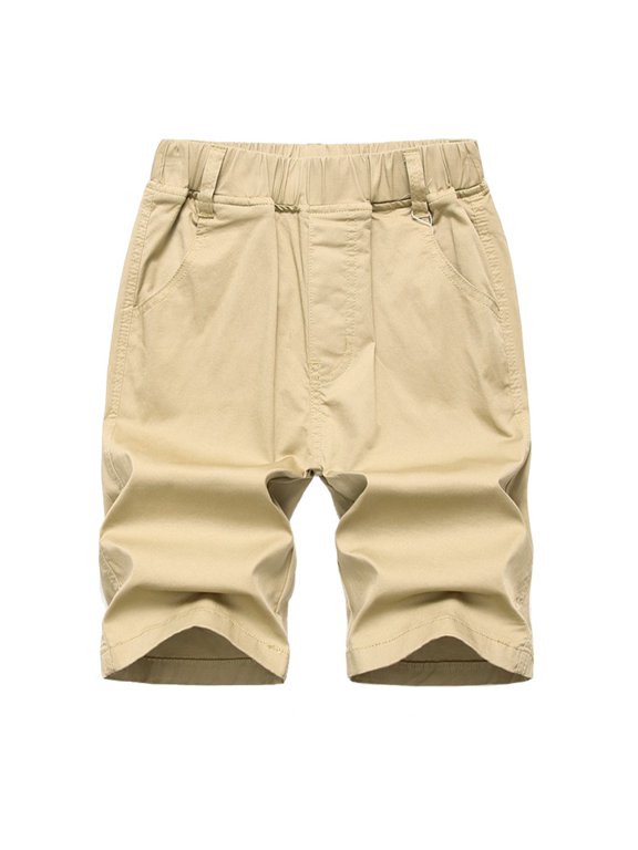Kids Toddler Boys Summer Casual Cargo Shorts Trousers Baby Elastic Waist Shorts Pants 6-15T