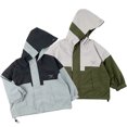 thumbnail image 1 of AJZIOJIRO Kids Toddler Boys Waterproof Jackets for Baby Cotton Lined Rain Jackets Hooded Patchwork Color Trench Coats Children Spring Autumn Windbreaker Jacket Outerwear 2-10Y, 1 of 6