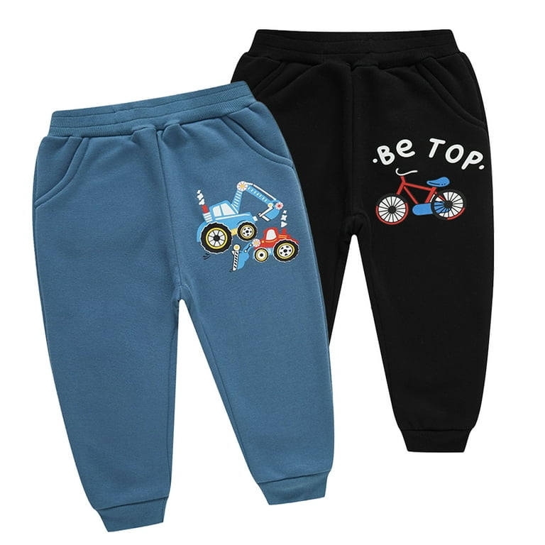 AJZIOJIRO Kids Toddler Winter Warm Jogger Pants for Boys Fleece