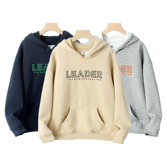 AJZIOJIRO Kids Toddlers Autumn Winter Sweatshirts for Boys ,Baby Fleece Sweatsuit Crewneck Thermal Hoodie Pullover Kid Sport Warm hooded sweaters Tops for 4-12Y