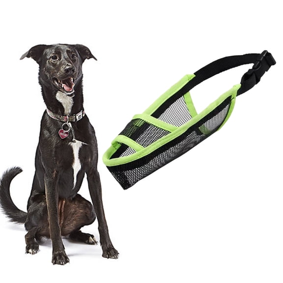 AJZIOJIRO Large Dog Muzzle Soft Breathable Dogs Masks for Large Medium Breed Dogs with Adjustable Straps for Daily