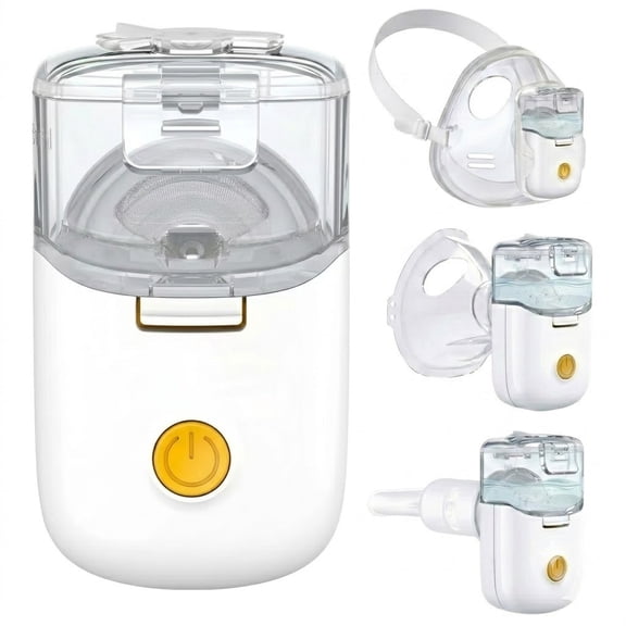 AJZIOJIRO Mini Mesh Humidifier Rechargeable Newest Steam Inhaler Silent and Low-Noise Operation for Adults Kids
