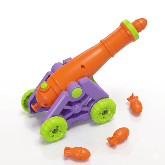 AJZIOJIRO Mortar Launcher Toy - Realistic Radish Military Model Gun for Play & Display, Fun Tactical Fidget Toy for Teens, Innovative Educational Launcher Model