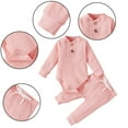 thumbnail image 1 of AJZIOJIRO Newborn Baby Boys Girls Clothes 2Pcs Spring Fall Outfits New Born Clothes Baby Boy Coming Home Outfit 1-24Months Baby Sweater Set Baby Girl Tracksuit, 1 of 5