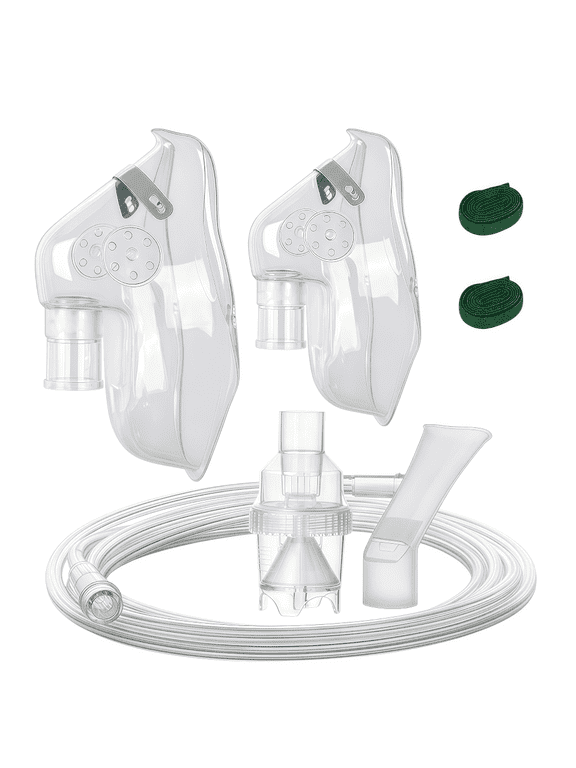 Oxygen Mask for Adults And Kids Breathing Auxiliary Mask And Tubing 2PCS