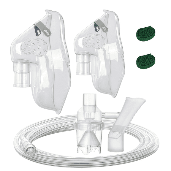 AJZIOJIRO Oxygen Mask for Adults And Kids Breathing Auxiliary Mask And Tubing 2PCS