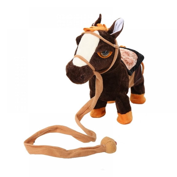 AJZIOJIRO Plush Musical Pony, Singing and Dancing Horses, Leash Walking for Kids Baby