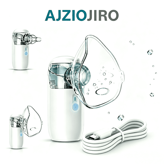 AJZIOJIRO Portable Cold Mist Humidifier - An Ultrasonic Rechargeable Humidifying Device Suitable for Adult & Children