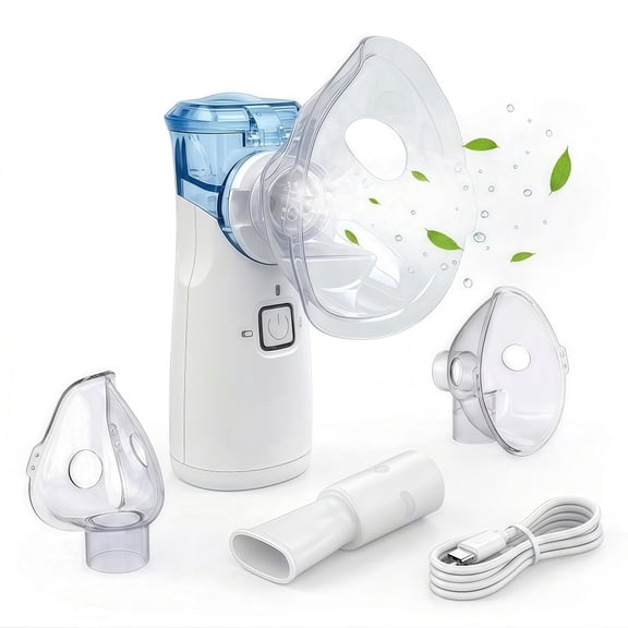 AJZIOJIRO Portable Personal Humidifier Handheld Steam Inhaler USB-C Rechargeable Ultrasonic Mist for Office Travel