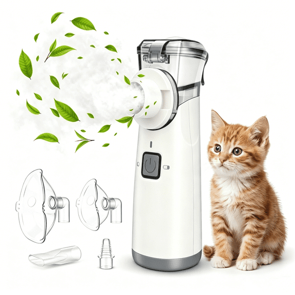 AJZIOJIRO Portable Compressor Humidifier, Handheld Quiet Mist Device For Pets Indoor & Outdoor Use