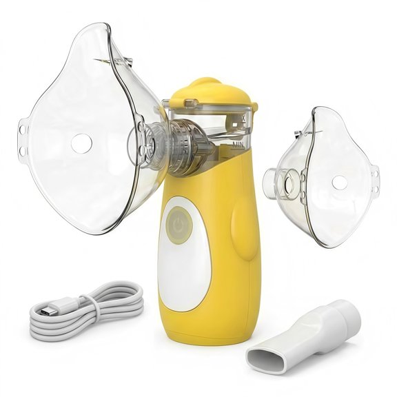 AJZIOJIRO Portable Handheld Personal Humidifier Rechargeable Respiratory Comfort System USB/Battery Powered for Home & Travel