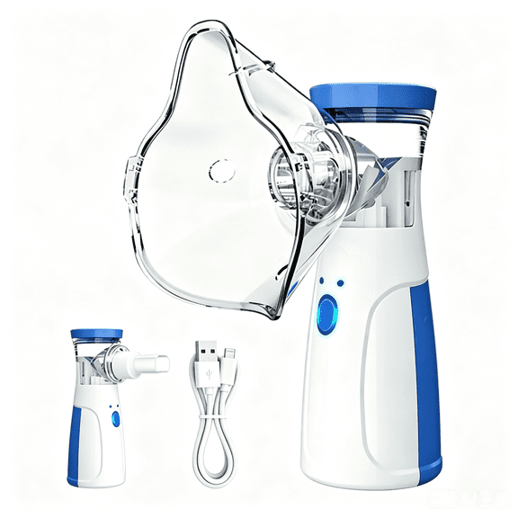 AJZIOJIRO Portable Humidifier Handheld Personal Cool Mist Compressor 2.5 Micron Mist Mini Ultrasonic Steam Inhaler