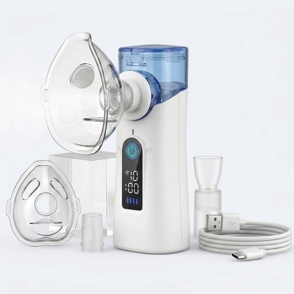 AJZIOJIRO Portable Humidifier Handheld Steam Inhaler USB-C Rechargeable Travel Device
