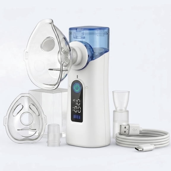 AJZIOJIRO Portable Humidifier Handheld Steam Inhaler USB-C Rechargeable Travel Device