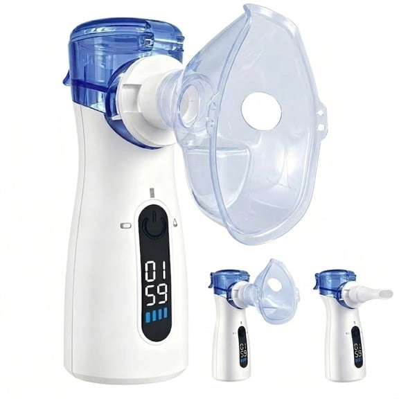 AJZIOJIRO Portable Humidifier Rechargeable Handheld Steam Inhaler Ultra-Quiet (<50dB) for Travel, Home & Office