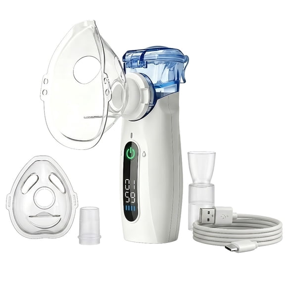 AJZIOJIRO Portable Humidifier USB-C Rechargeable Quiet Compress Steam Inhaler for Home Travel