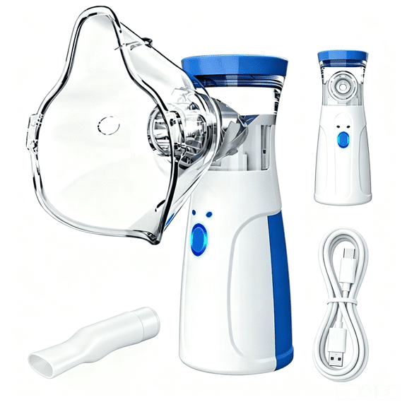 AJZIOJIRO Portable Humidifier USB Rechargeable Handheld Compressor Steam Inhaler for Home Travel