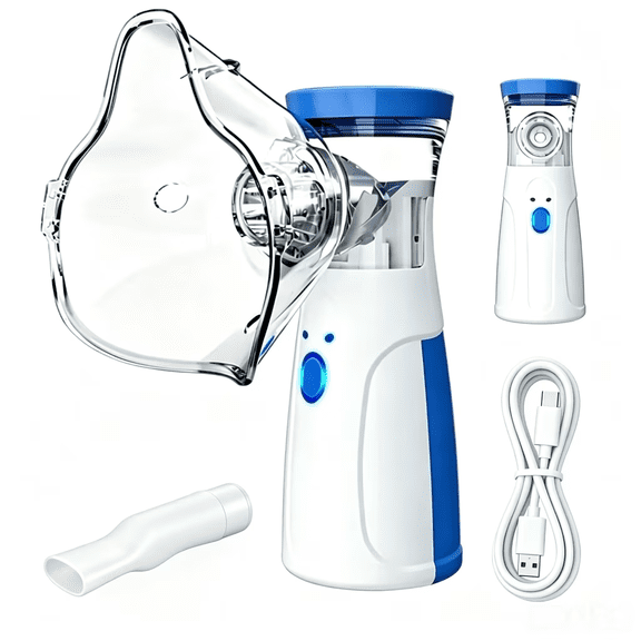 AJZIOJIRO Portable Humidifier USB Rechargeable Handheld Compressor Steam Inhaler for Home Travel