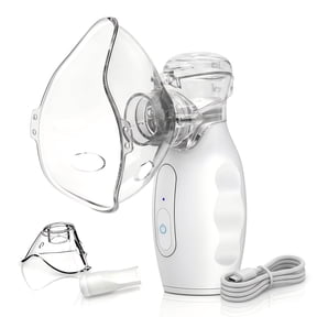 AJZIOJIRO Portable Inhaler Humidifier Ultra Silent (<50dB) USB Battery Operated Fine Mist Household Travel Breathing Care