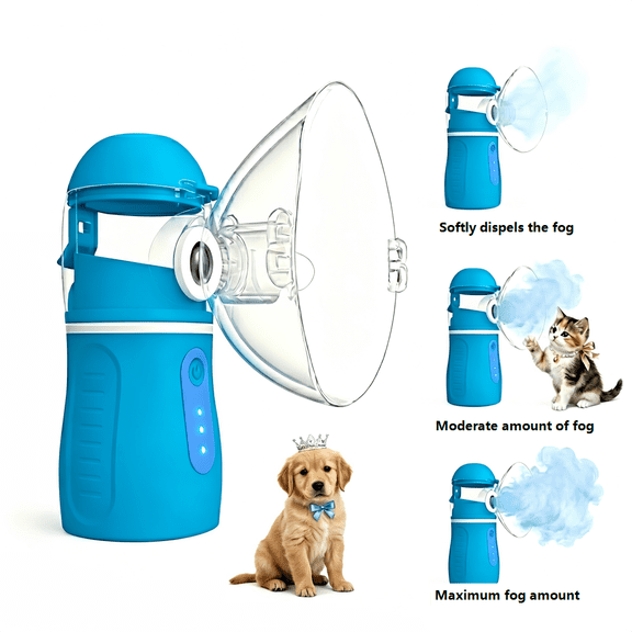 AJZIOJIRO Portable Mini Pet Humidifier, With Ultrasonic Noise Reduction Technology, 3 Adjustable Spray Modes, Suitable For Dogs And Cats