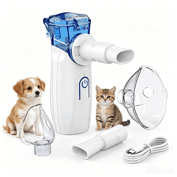 AJZIOJIRO Portable Pet Humidifier For Cats And Dogs - Ultra Quiet Cold Mist Humidifier, A Pet-Friendly Humidifier Suitable For Travel, With Self-Cleaning Function And Rechargeable Capability
