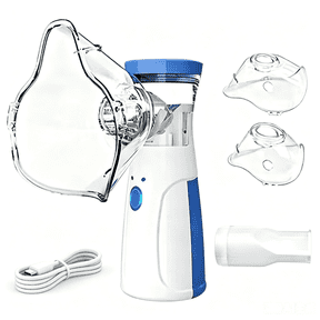 AJZIOJIRO Portable Steam Inhaler Handheld Humidifier USB Rechargeable Compressor for Home and Travel Use
