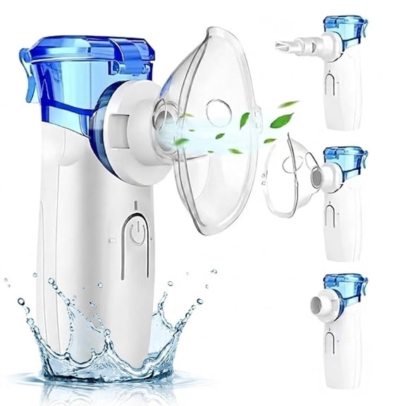 AJZIOJIRO Portable Ultrasonic Humidifier Handheld Steam Inhaler USB C Rechargeable Compact Compressor