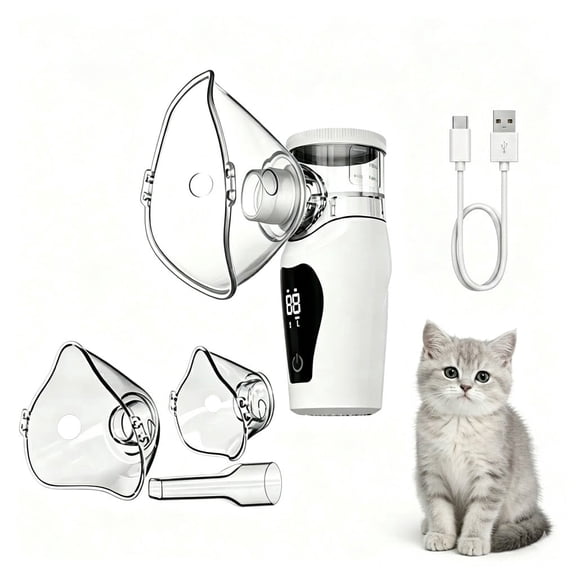 AJZIOJIRO Rechargeable Portable Pet Humidifier Led Display & Auto Self-Clean Design For Home Cats Dogs