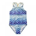 thumbnail image 1 of AJZIOJIRO Teen Girls One Piece Bathing Suit, Childrens Printed Beach Swimwear, 1 of 6