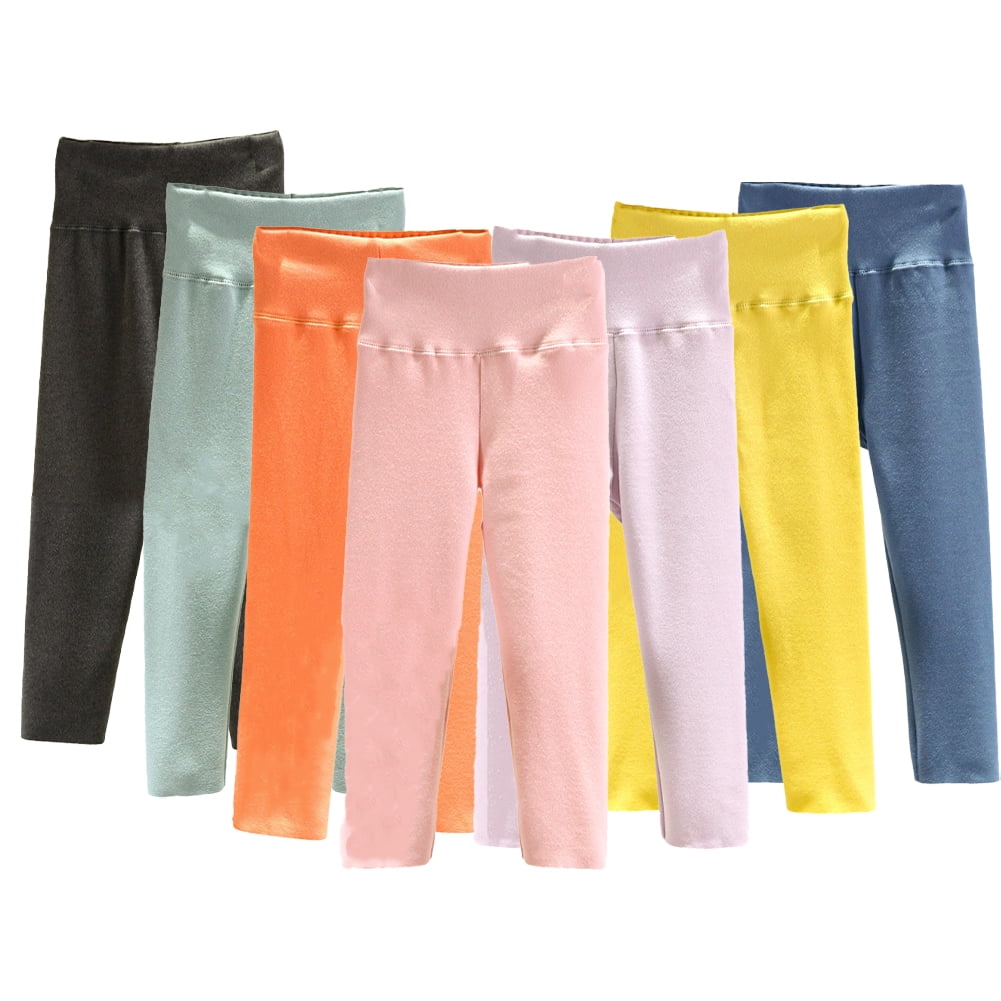 AJZIOJIRO Toddler Baby Leggings Girls Thickened Warm High Waist Solid ajziojiro-toddler-baby-leggings-girls-thickened-warm-high-waist-solid