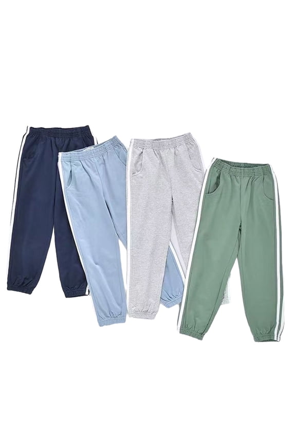 Toddler Boys Jogger Pants Spring Sweatpants with Pockets for Kids Boys Elastic Waist Sweat Pants Casual Trousers 1-8 Years